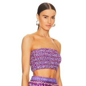 MISA Chic Purple Smocked Roksana Bandeau